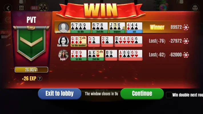 Rummy Comfun android App screenshot 6